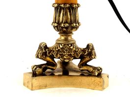 Lampe bronze style Restauration. 19eme. Tischlampe antik