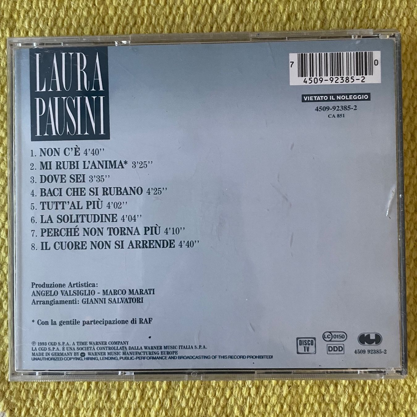CD: LAURA PAUSINI-LAURA PAUSINI – Usato da Rorschacherberg venduto da CD-Roli 1