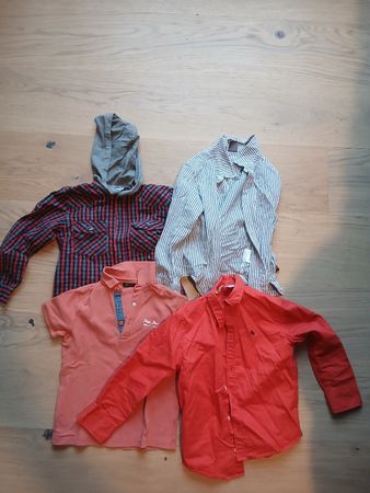 Lot de 4 chemises et polo pour garçon, taille 110