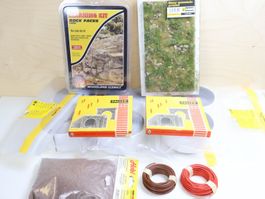 Viel Zubehör für Landschaft / Modellbahnbau Spur H0 - Neu