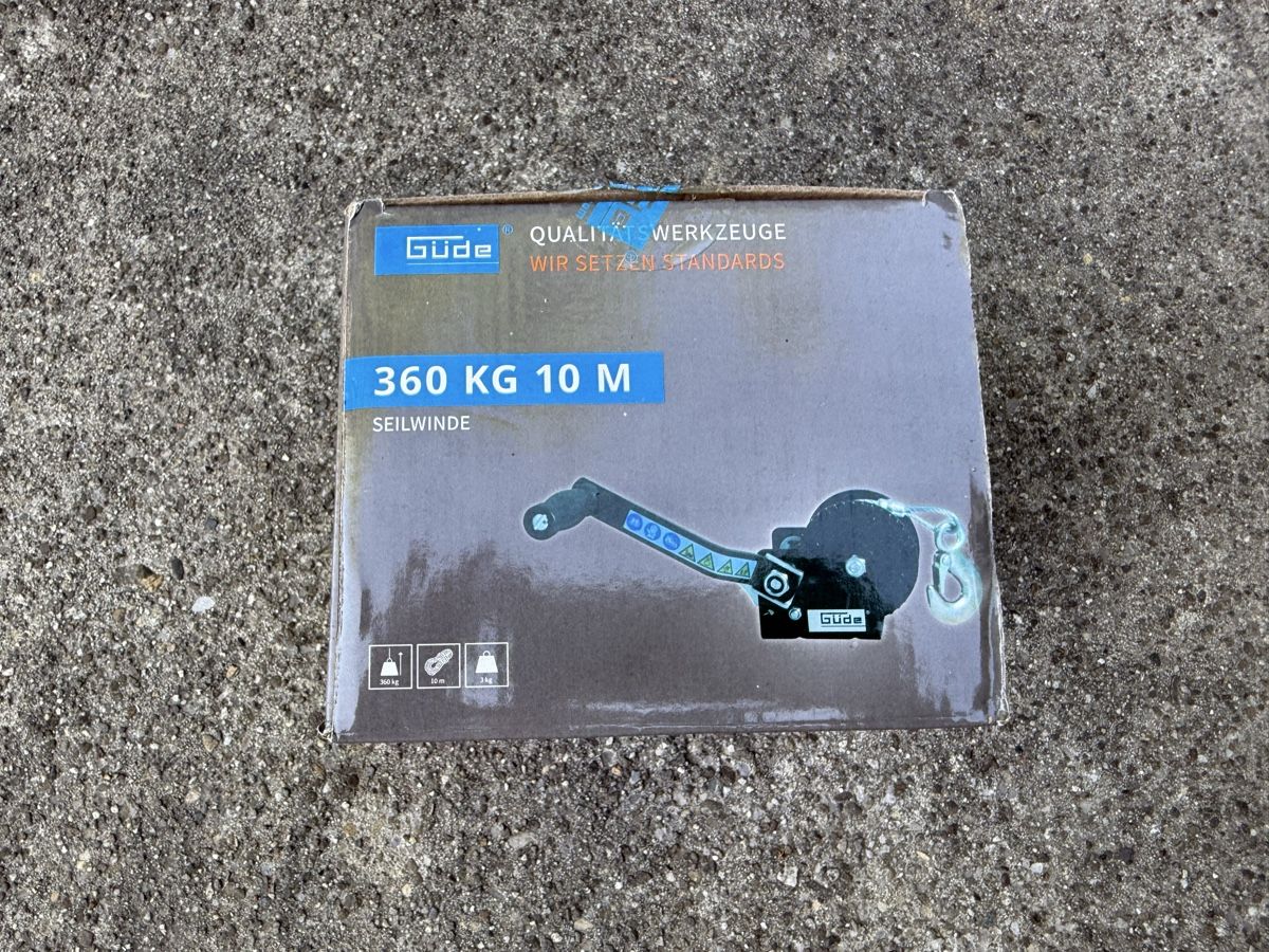Sonstiges zum Lager & Transport: Güde Seilwinde 360 kg 10 m – Neu und originalverpackt aus Köniz von Andrea_BE 2