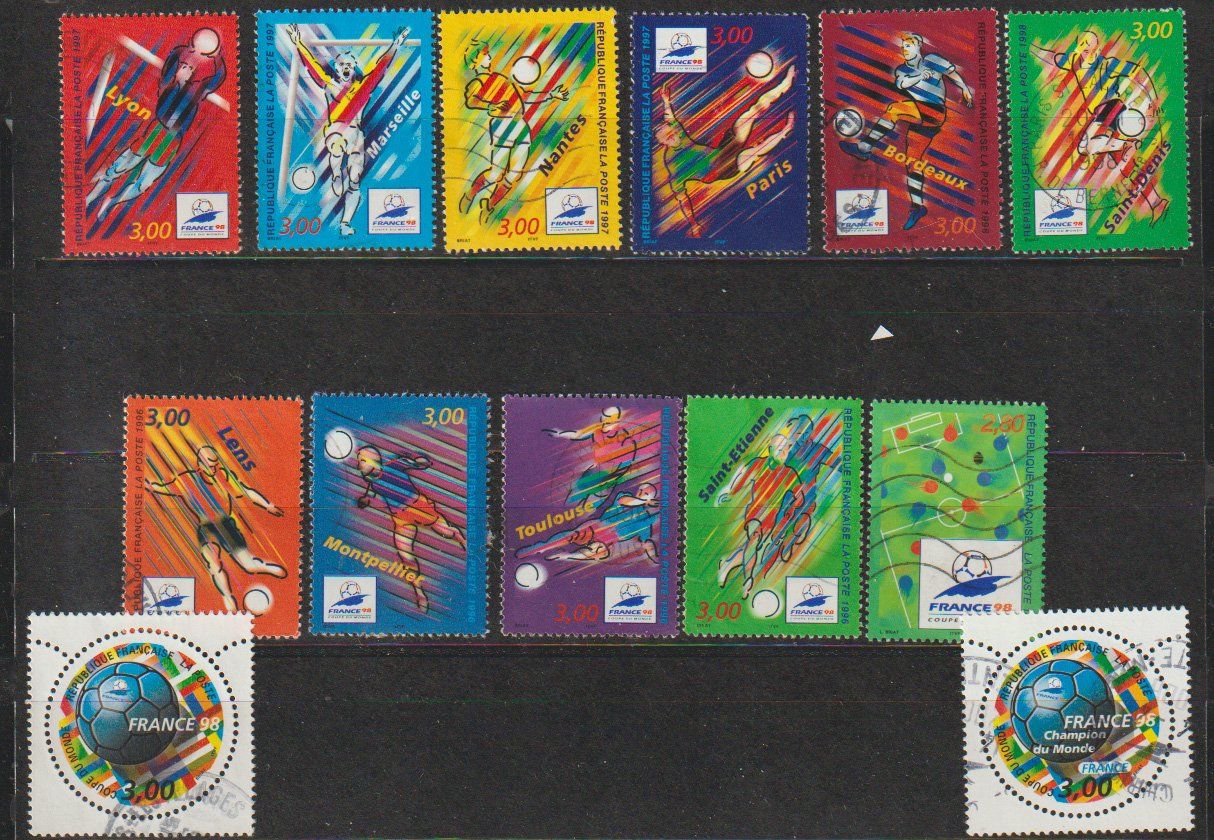 Alle Briefmarken: Timbres football – Gebraucht aus Crans-Montana von kira56 1
