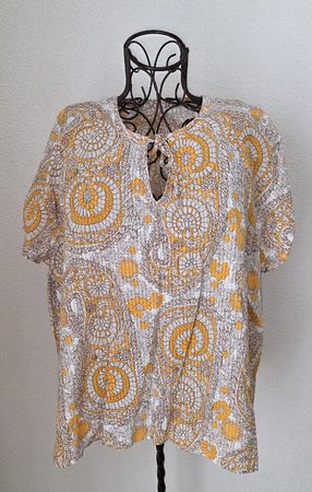 Marke:Lieblingsstück,Bluse,gemustert,Gr.XL
