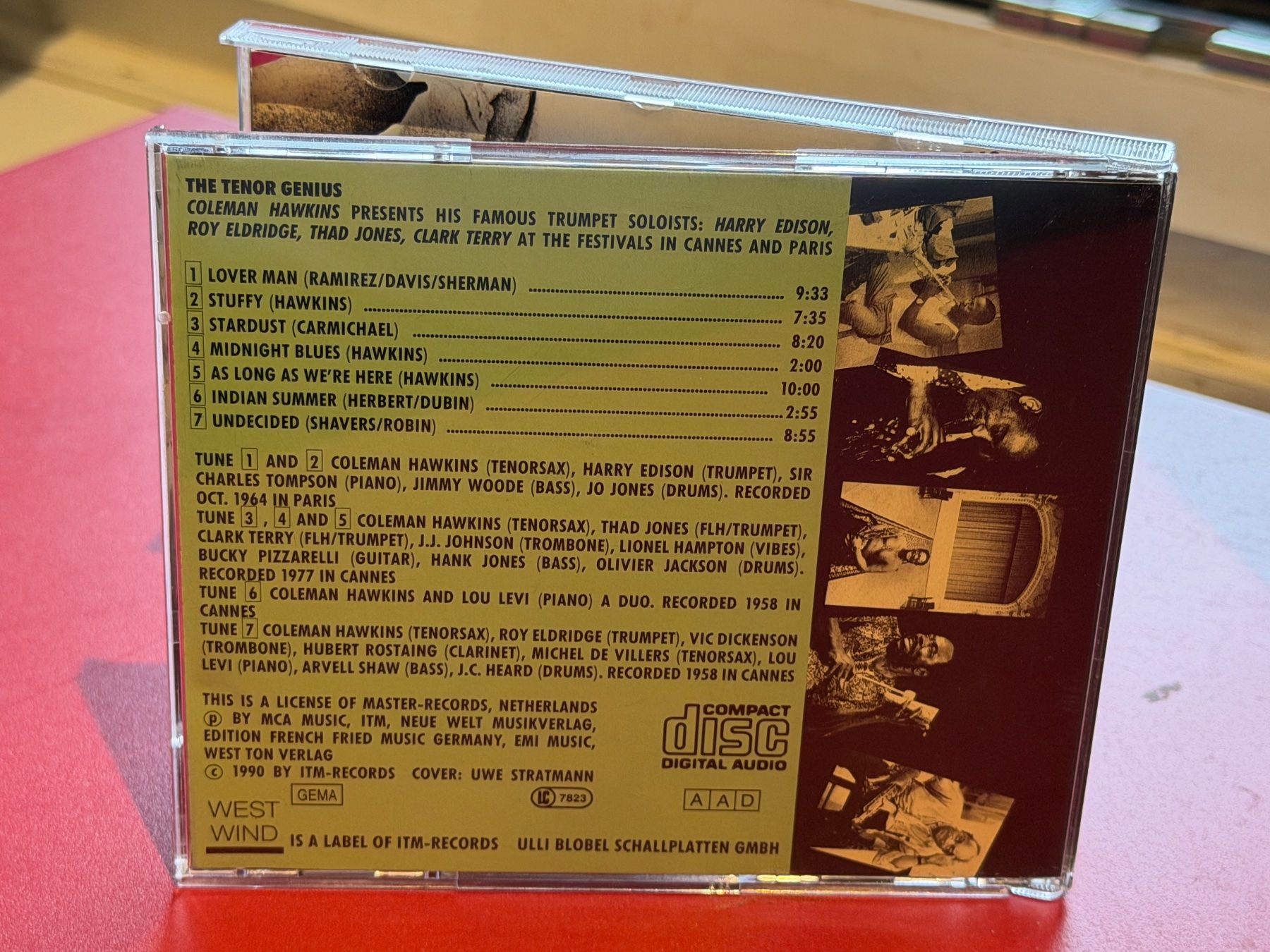 CD: Coleman Hawkins - The Tenor Genius - HF41B – Usato da Küsnacht ZH venduto da JazzRecords 1