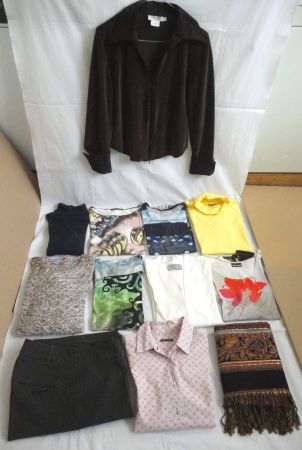 Excl. Damen Kleiderpaket 12-tlg. Jacke/Shirts etc. Gr. 38-40