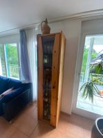 Glaschrank-Massivholz