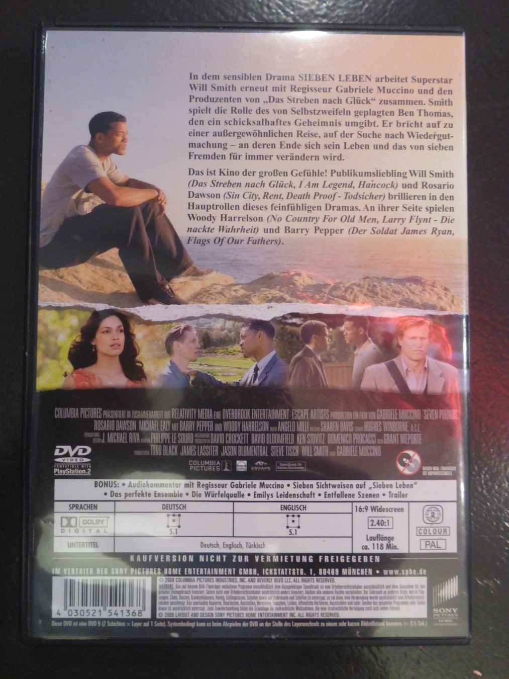 Tutti i DVDs: Sieben Leben Seven lives Will Smith DVD – Usato da Zumikon venduto da psisound 1