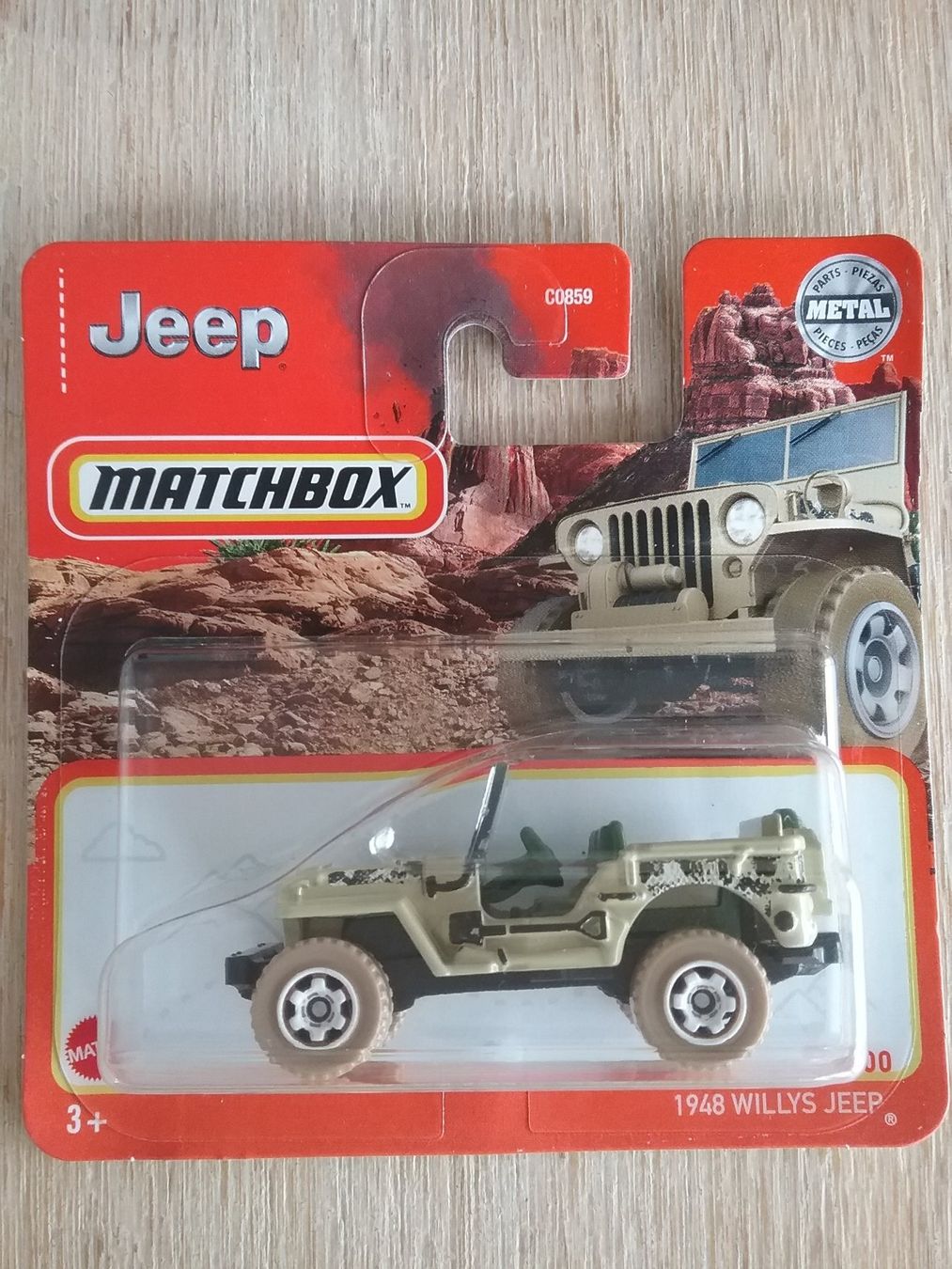 Matchbox Modellini d'auto: Jeep Matchbox 1948 WILLYS JEEP – Nuovo e nell'imballaggio originale da Altstätten SG venduto da Florida013
