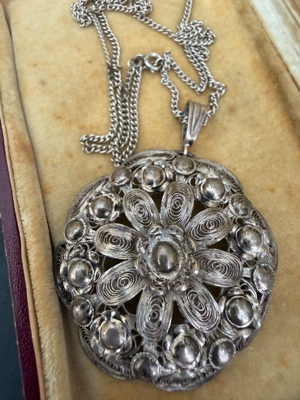 Ketten: Antike Trachtenschmuck Silber Kette 800 – Gebraucht aus Spiegel b. Bern von Rogger72