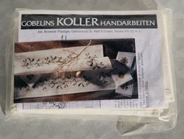 Stick-Set Gobelins Koller Tischmitteldecke Blütenzweige OVP