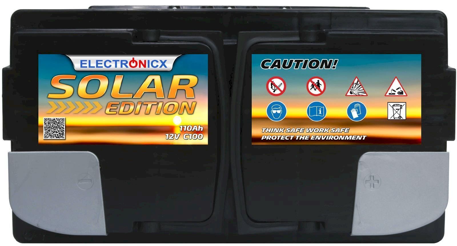 Batterie: Electronicx Solarbatterie 12V 110AH – Nuovo e nell'imballaggio originale da Bottighofen venduto da zaap 2