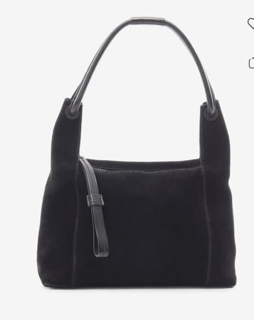 Borsa pelle scamosciata nera Gucci