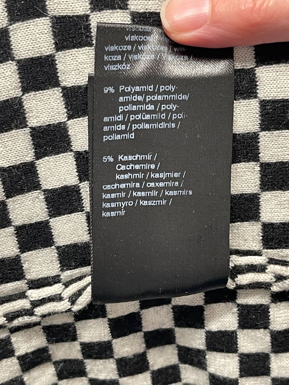 Pulls & Sweat-shirts: STRENESSE Strickpullover mit Schachbrettmuster Grösse L – D'occasion à Zürich par Arche_Brockenhaus 8