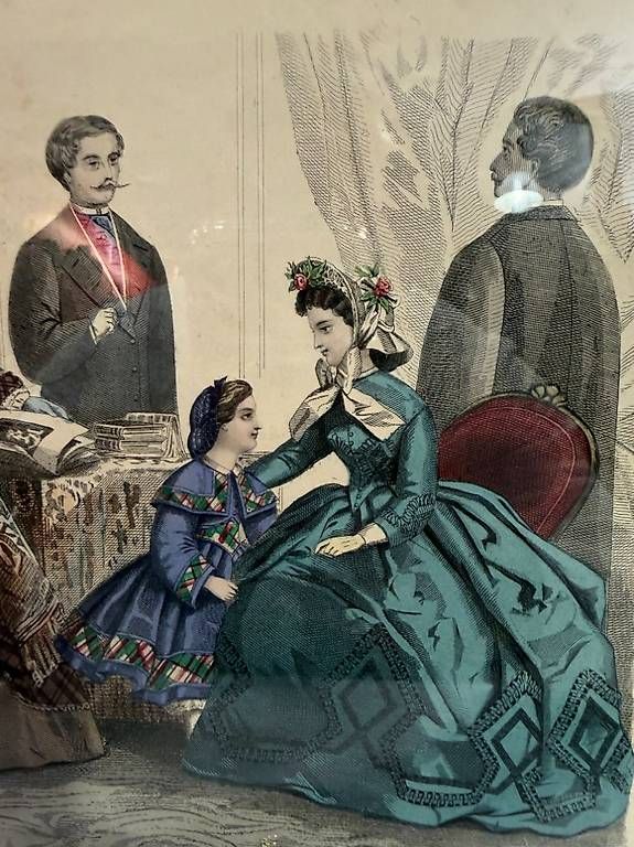 Grafica & Litografie: Antike Mode-Stich "Allgemeine Modenzeitung" 1864 – Usato da Obernau venduto da Arche_Noah_Brocki 6