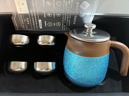 Reine Titan-Teekanne – Japanischer Teeservice für 4 Personen