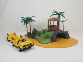 Playmobil Insel mit Hütte, Palmen und Jeep