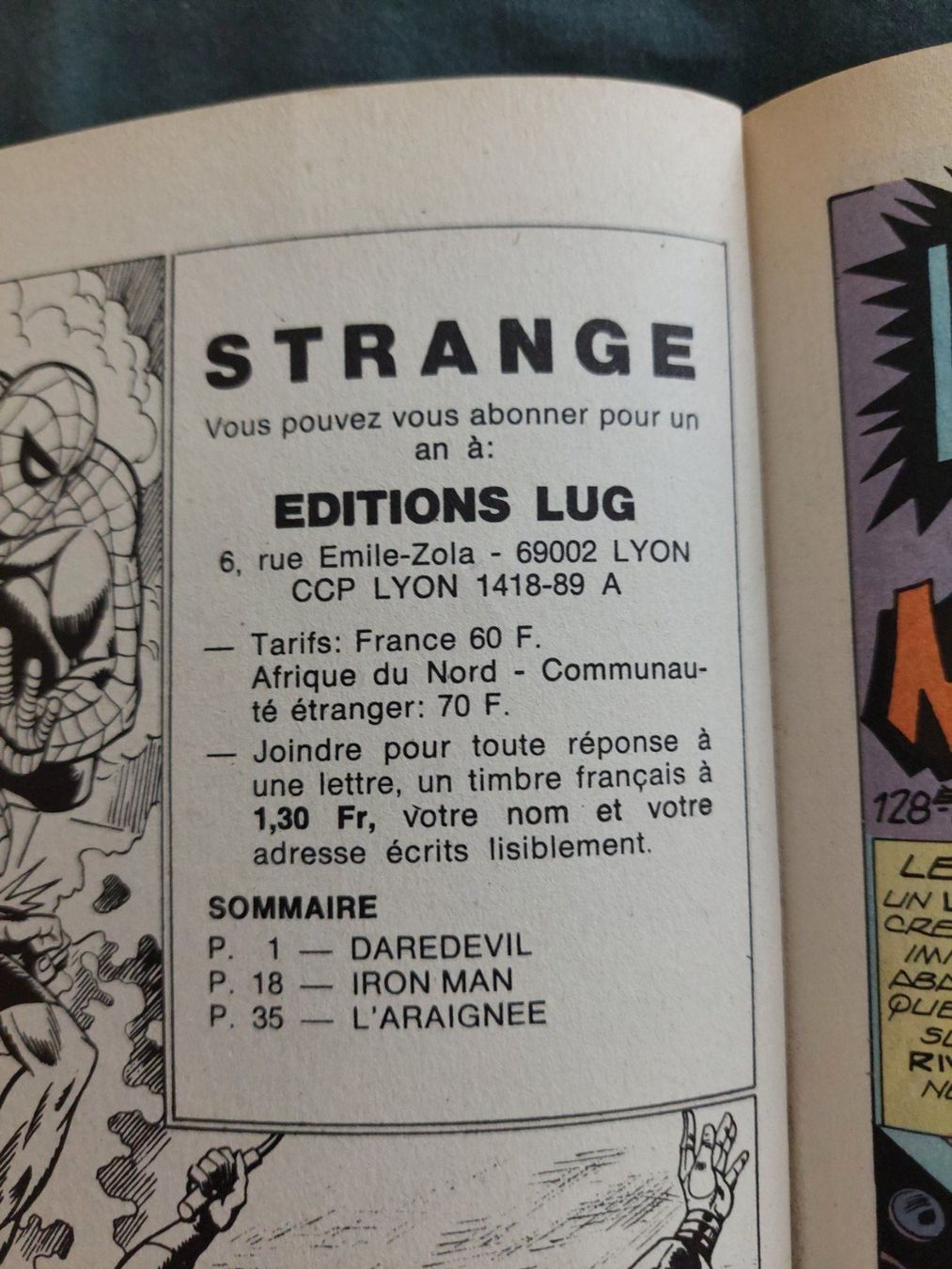 BD: Strange No 128 Aoùt 1980 TBE – D'occasion à Genève par Blu_BD 2