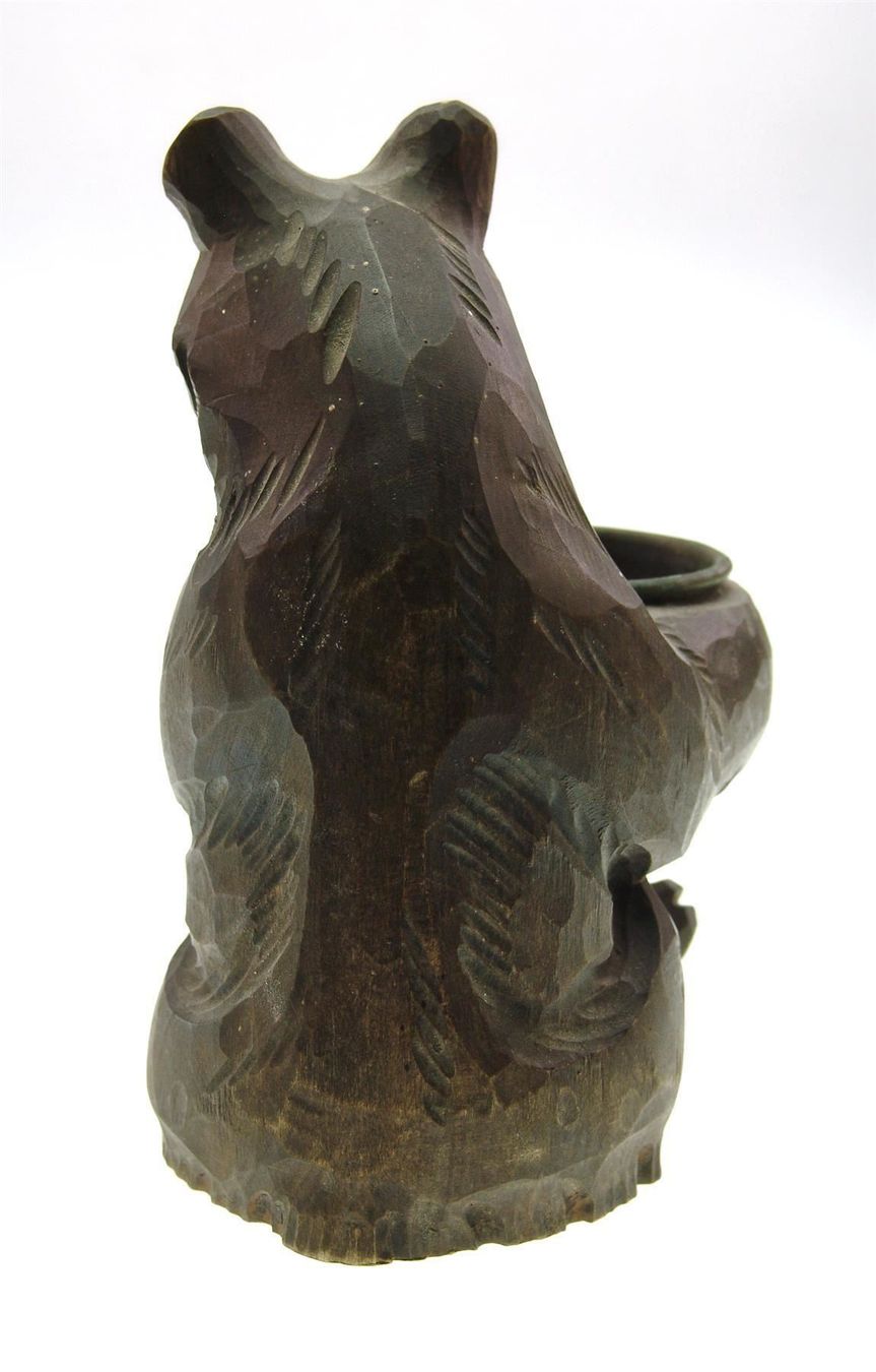 Sculture & Statue: Alter wunderschöne sitzende Brienzer Bär mit Schale – Usato da Langenthal venduto da TolleGeschenke2026 2