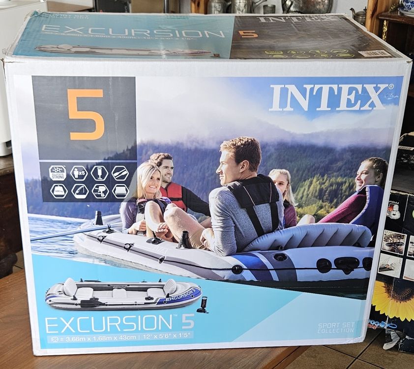 Intex Excursion 5 Set Schlauchboot 《Art;2392》 (Neu und originalverpackt ...