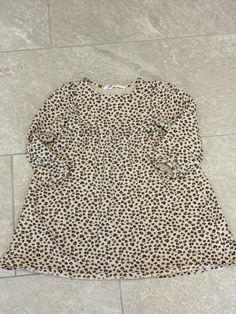 H&M Kleid, Gr. 110, Beige mit Leopardenmuster, Top Zustand!