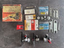 Cox Vintage Modellbaumotoren & Teile, 3 Stück