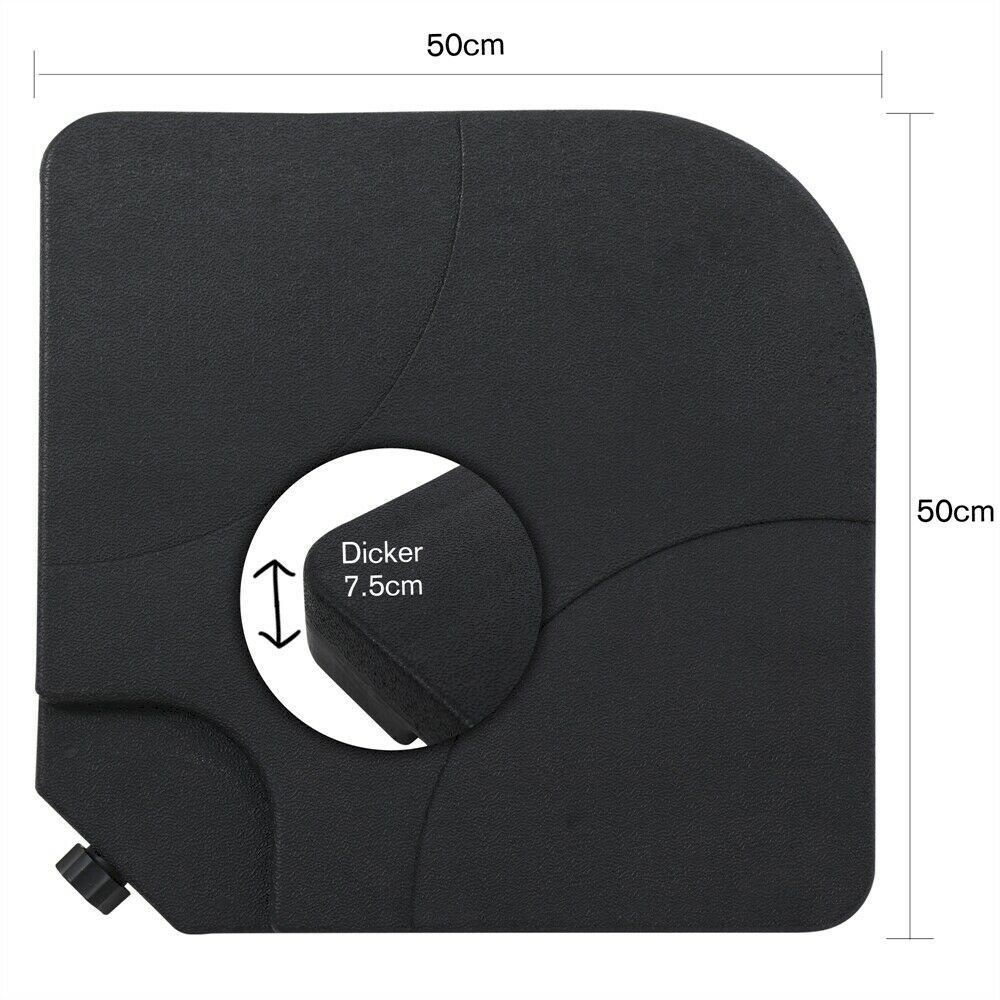 Sonnenschirme: Sonnenschirmständer 60 L / 80 kg Schwarz – Neu und originalverpackt aus Bottighofen von zaap 2