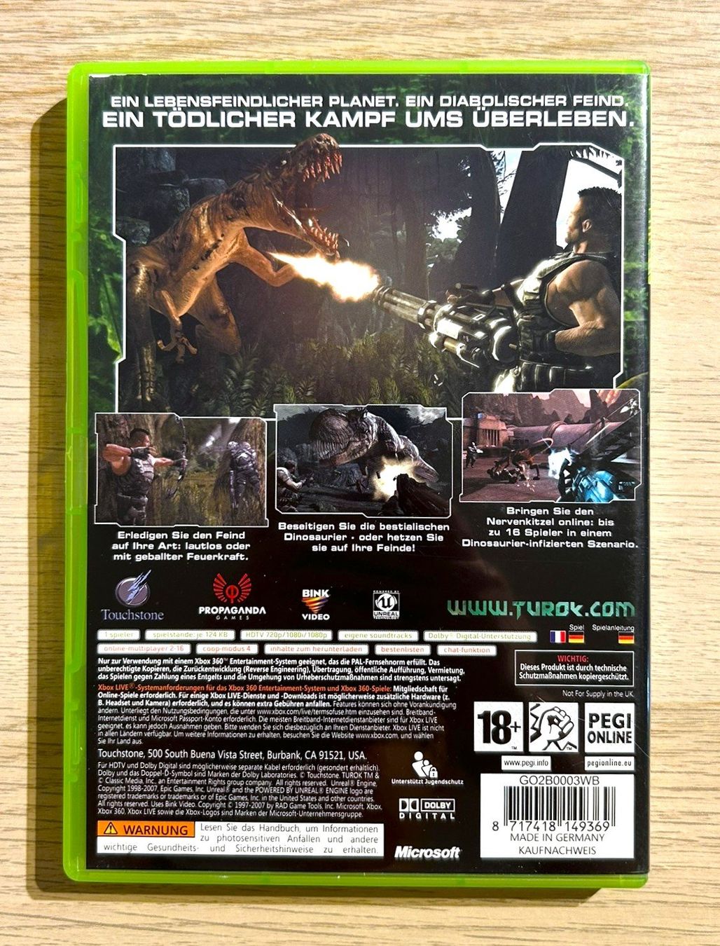 Microsoft Giochi: Turok Xbox 360 – Usato da St. Gallen venduto da Alpine.Arcade 1