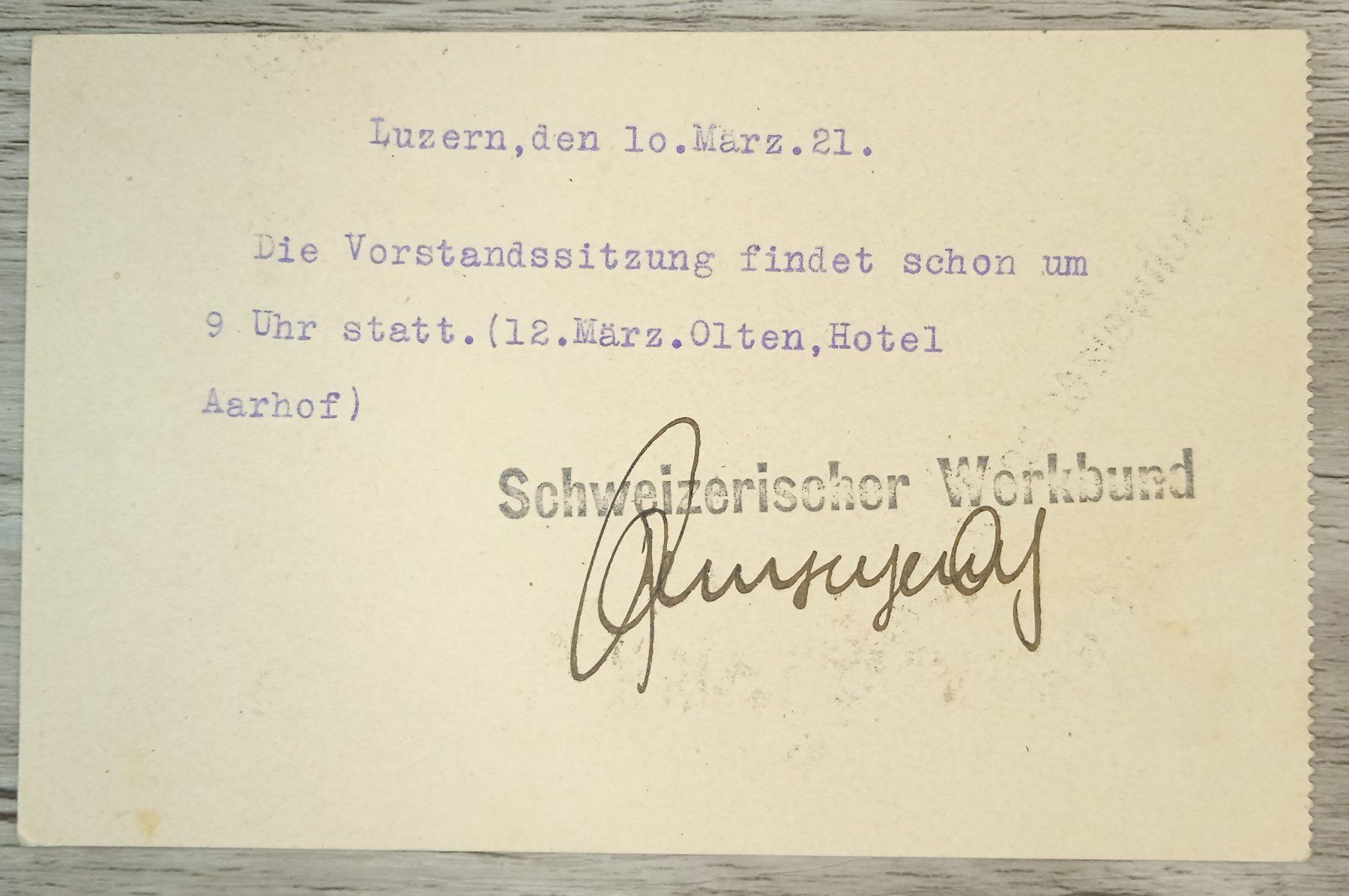 Alle Briefmarken: TR59 Carte Postale Suisse 1921 – Gebraucht aus Cousset von Patrick_Collections 1