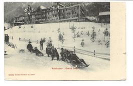 Adelboden (BE) Grand Hôtel - Wintersport - Schlitteln - 1910