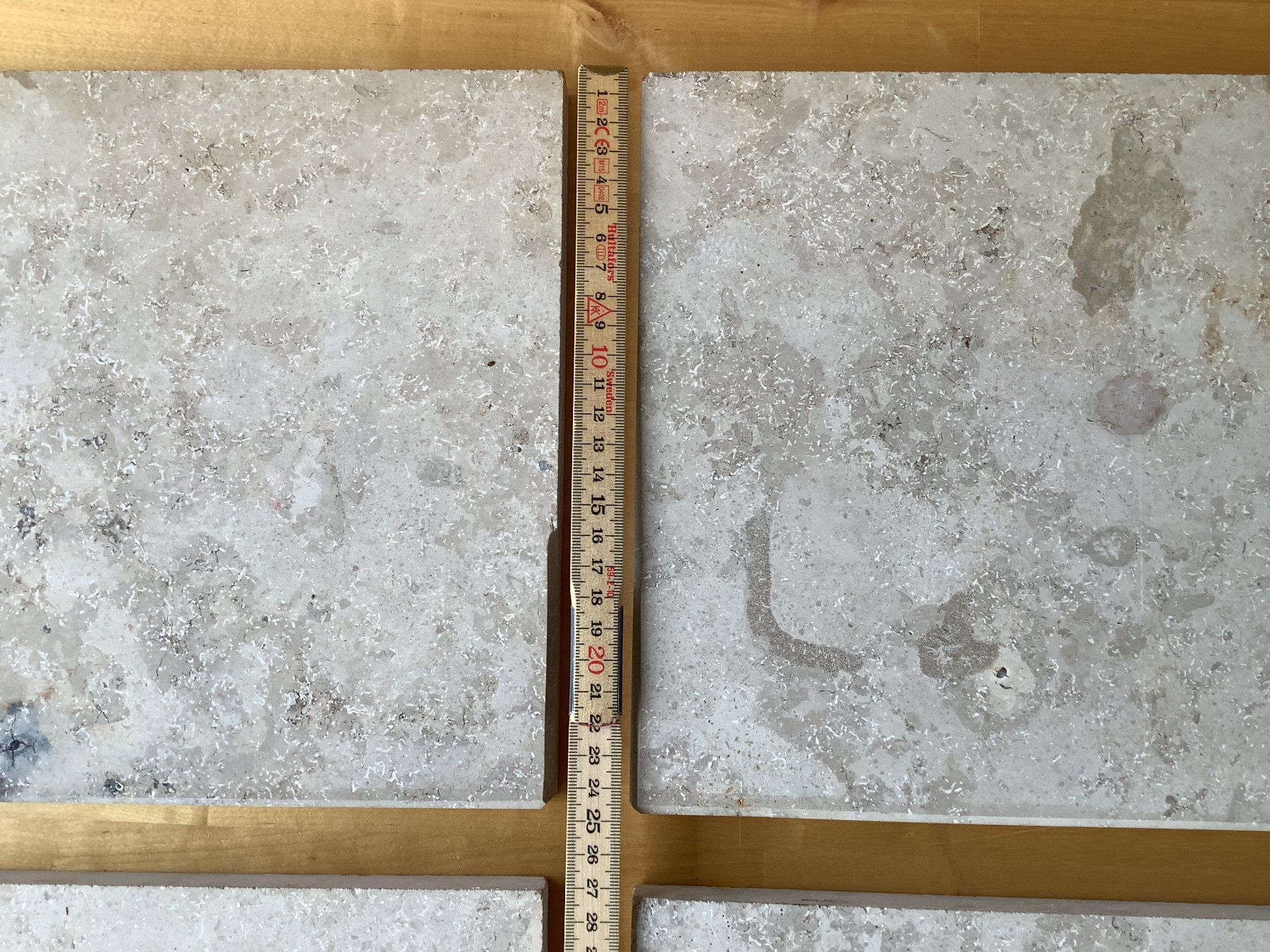 Piatti di portata: 4 Marmorplatten 25 x 44 x 2 cm – Usato da Biel-Benken BL venduto da teakesj 2