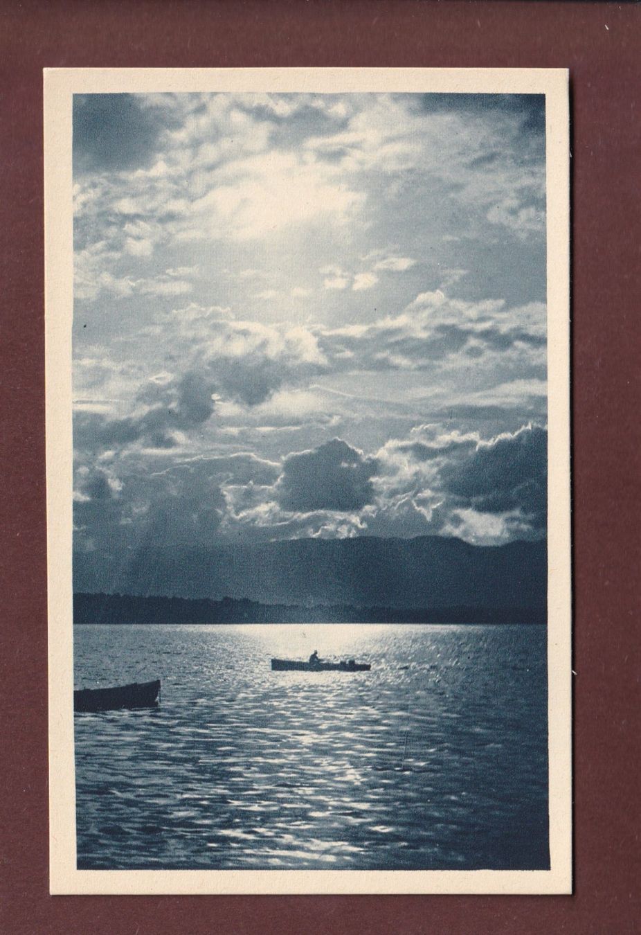 Cartoline postali: LAC LEMAN - Paix du soir – Usato da Pully venduto da nicecards-shop
