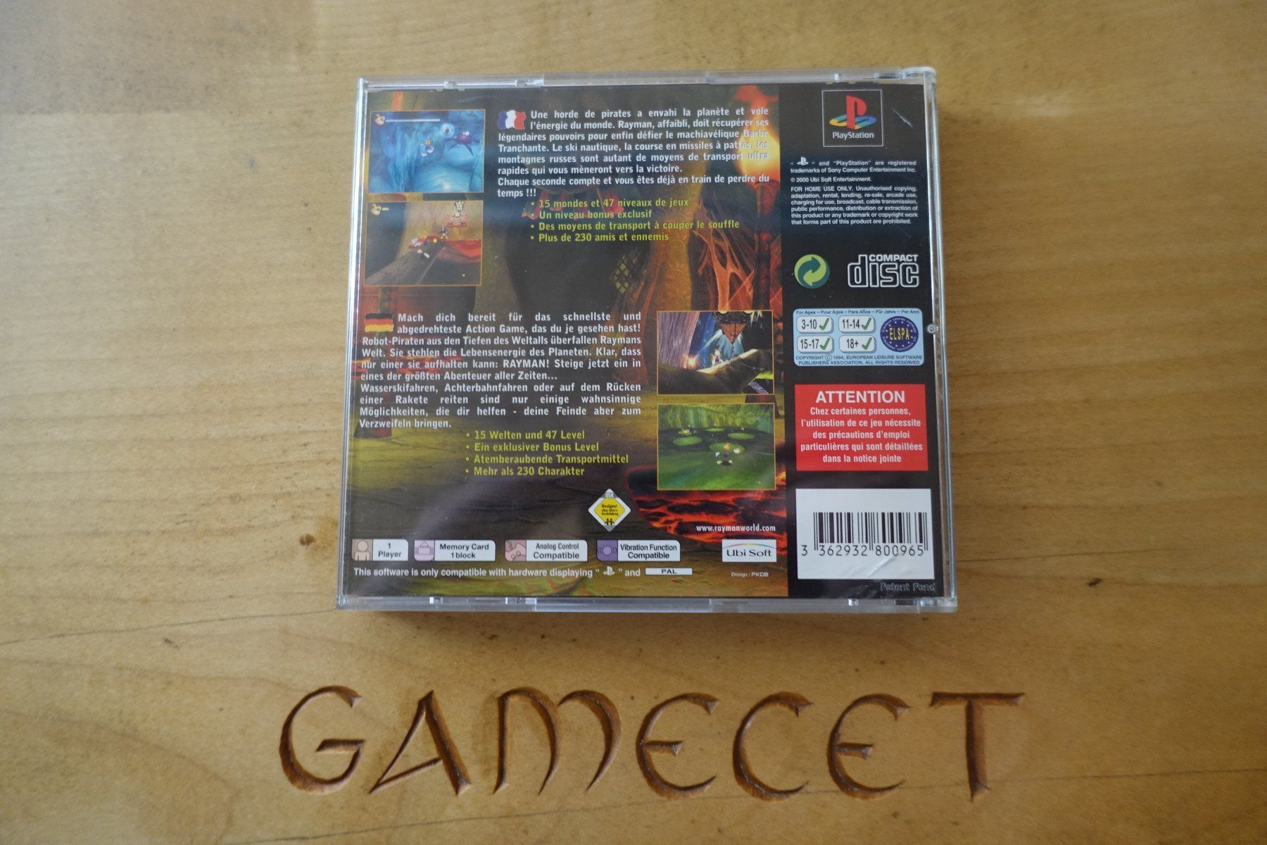 Sony Giochi: Rayman 2: The Great Escape – Usato da Steinach venduto da Gamecet 2