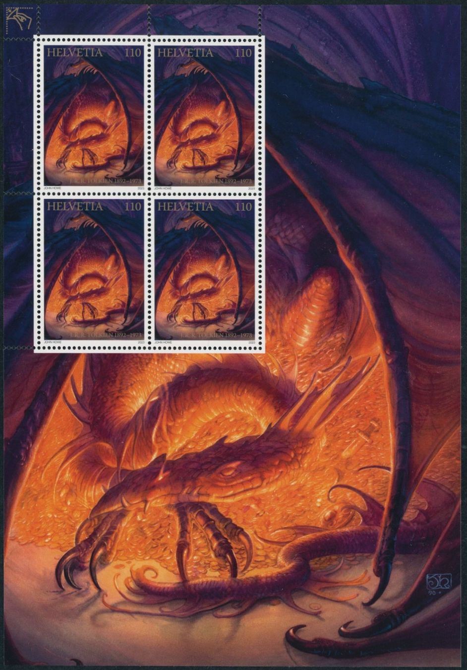 Tutti i francobolli: 2023 - Tolkien - Spezialbogen - postfrisch ** – Nuovo (secondo la descrizione) da Schindellegi venduto da leecollect 3