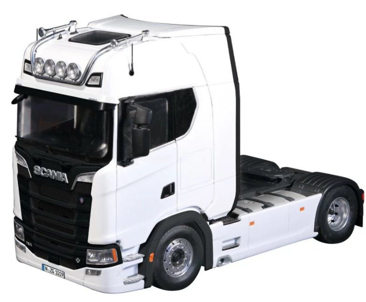 Kit di modellismo & Modellini statici: NZG 1019/40 Scania weiss 1:18 – Nuovo (secondo la descrizione) da Dagmersellen venduto da FBM-Bacheli