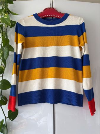 COS leichter Pullover mit breiten Streifen Gr. XS