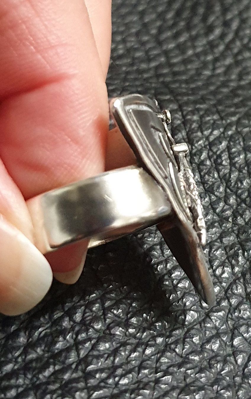 Anelli: Neu: Tribal Tattoo - Ring / 925 Silber / Gr. 62 – Nuovo (secondo la descrizione) da Muri AG venduto da Edlerweiss-Schwarz 5