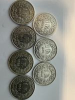 7× Schweiz 1 Franken Silber 835 – 1939, 1944, 1945, 1959, 19