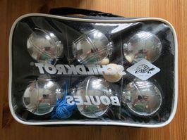 Schildkröt Boule Set 6 Metallkugeln inkl Tasche neuwertig