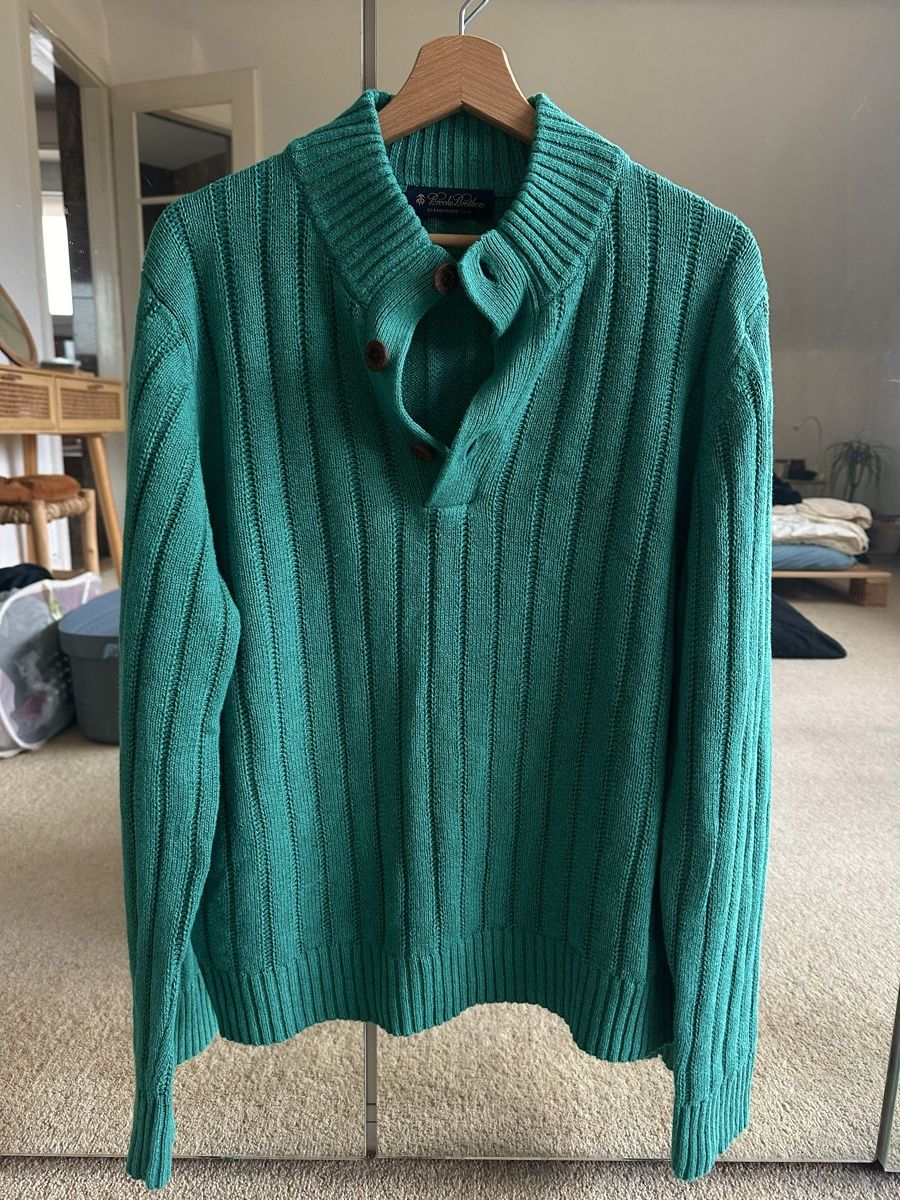 Brooks Maglioni & Felpe: Brooks Brothers Green Button Pullover – Nuovo (secondo la descrizione) da Blonay venduto da sae_6sgw