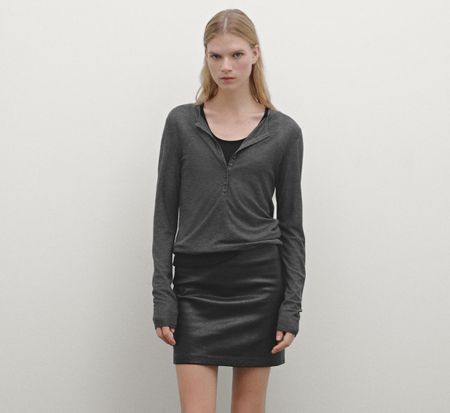 Massimo Dutti double layer long sleeve shirt
