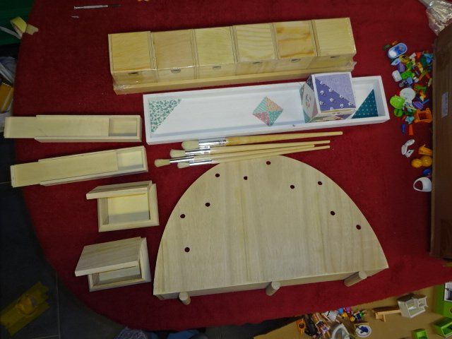 gross Set : Holz Basteln anmalen + verzieren für Götti/Gotti (Neu ...