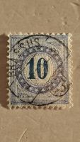 Timbre ancien Suisse 10 centimes oblitéré état correct