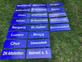 SBB/CFF/FFS Schild  21 Schilder