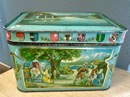 Antike Blechdose Confiserie BRUGGER PASCHE - Genève W. TELL