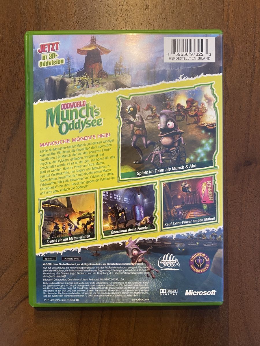 Microsoft Giochi: Oddworld Munch's Oddysee für Xbox – Usato da Thunstetten venduto da Virus_33 2