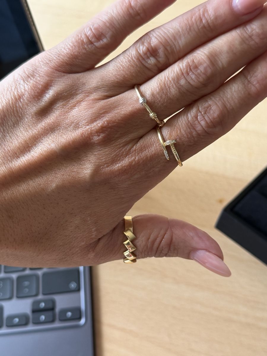 Ringe: Ring Stack  3 Ringe aus 18K Gold  Grösse 51 – Neu und originalverpackt aus Bern von AndrewHM 7