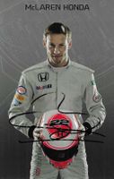 Button, McLaren AK 2015, original signiert!