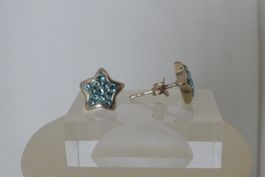 Silber Ohrstecker Swarovski-Steinchen