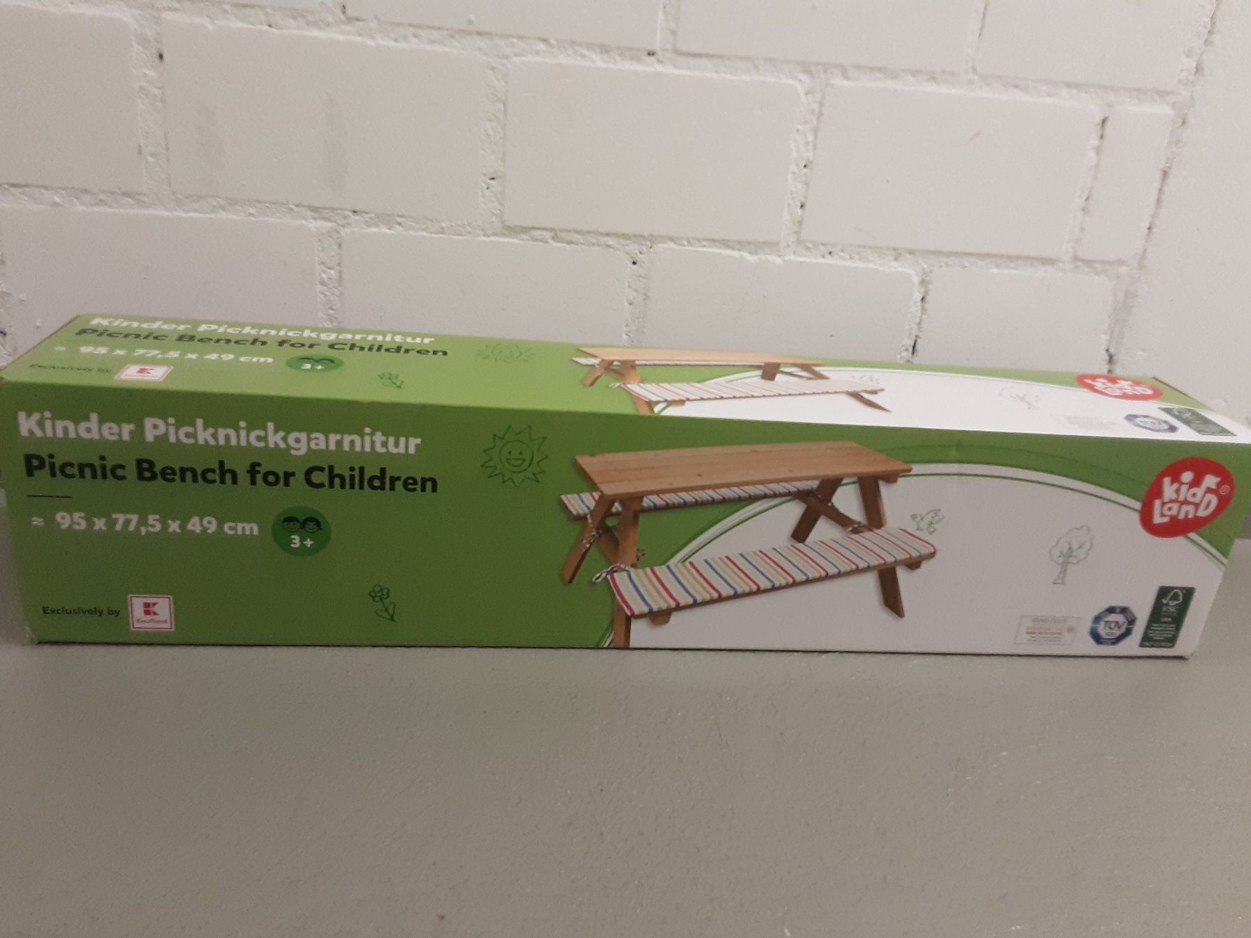 Set di tavolo e panche: KIDLAND Kinder - Picknickgarnitur – Nuovo e nell'imballaggio originale da Glattfelden venduto da Roman2504