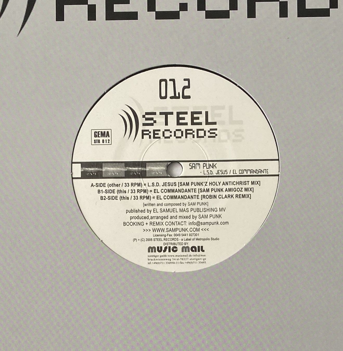 Schallplatten: Sam Punk, L.S.D. Jesus, El Commandante (Hardstyle) – Gebraucht aus Flums von Empe1 2